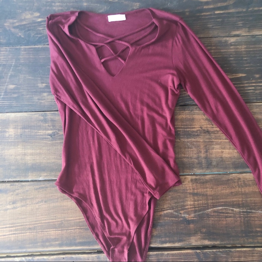 Full Tilt Burgandy Onesie